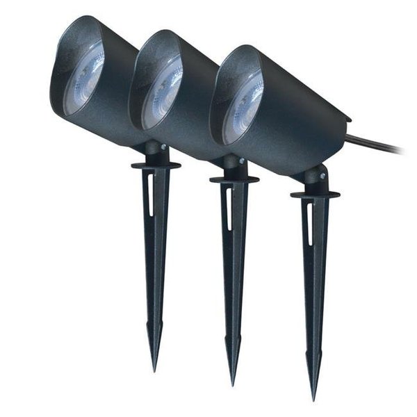 Living Accents Living Accents 3901154 9 watt Black Plug in LED Pathway Light & Spot Light Kit; Pack of 3 3901154
